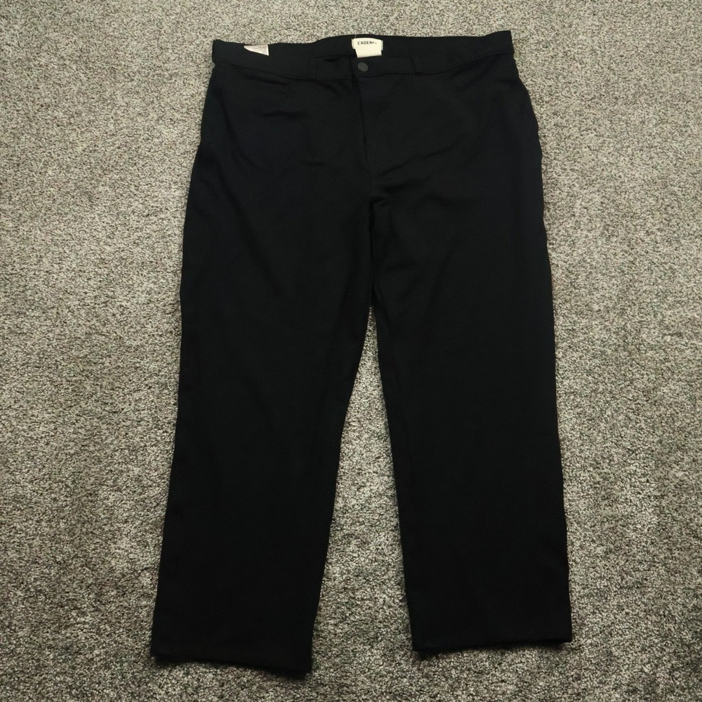 L'AGENCE Pants Women's 34 Black High Rise Crop Cigarette 36X25